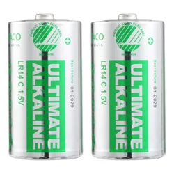 Deltaco Ultimate Alkaline Batteries, Lr14/c Size, 2-pack - Batteri Deltaco Ultimate Alkaline Batteries, Lr14/c Size, 2-pack - Batteri